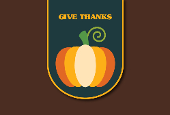Thanksgiving Postcard - Badge (#8)