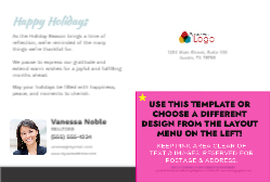 Holiday Postcard - Joy and Peace (#5)