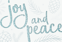 Holiday Postcard - Joy and Peace (#5)