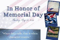 2026 Happy Holidays - Memorial Day