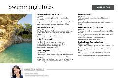 2025 Swimming Holes (Houston)