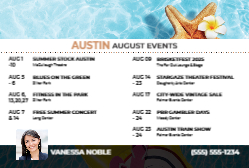 2025 Monthly Events - August (Austin)