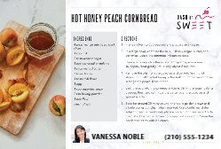 Hot Honey Peach Cornbread