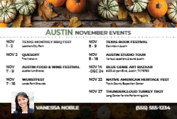 2025 Monthly Events - November (Austin)