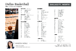 2025-2026 Mavericks Basketball Schedule (Dallas)