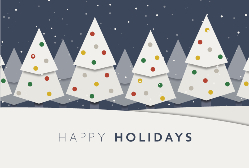 Holiday Postcard - Snowscape with Trees (14)