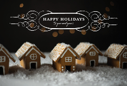 Holiday Postcard - Happy Holidays Gingerbread (17)