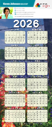 2026 Yearly Calendar (Wildflower) #2