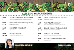 2026 Monthly Events - March (Austin)
