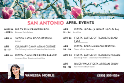 2026 Monthly Events - April (San Antonio)