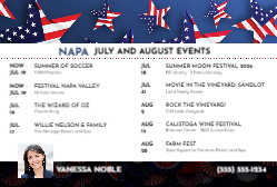 2026 Monthly Events - July (Napa Valley)