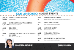 2026 Monthly Events - August (San Antonio)