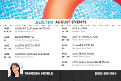 2026 Monthly Events - August (Austin)