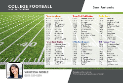 2026-2027 College Football Schedule (San Antonio/Austin)