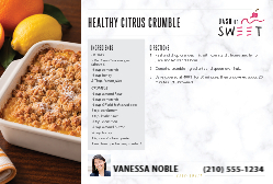 Dash of Sweet - Sweet Citrus Crumble