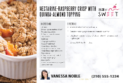 Dash of Sweet - Nectarine Raspberry Crisp