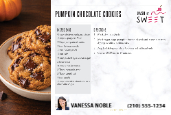 Dash of Sweet - Pumpkin Chocolate Cookies