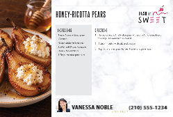Dash of Sweet - Ricotta Pears