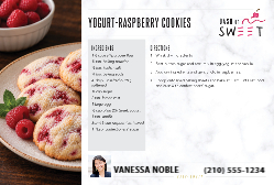Dash of Sweet - Strawberry Yogurt Raspberry Cookies