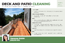 Home Tips - Deck & Patio Cleaning